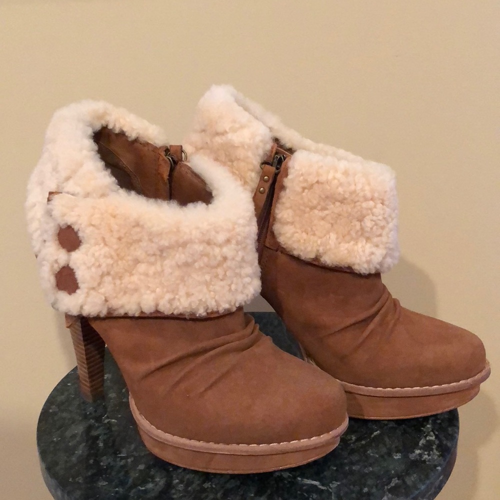 Ugg high heel booties